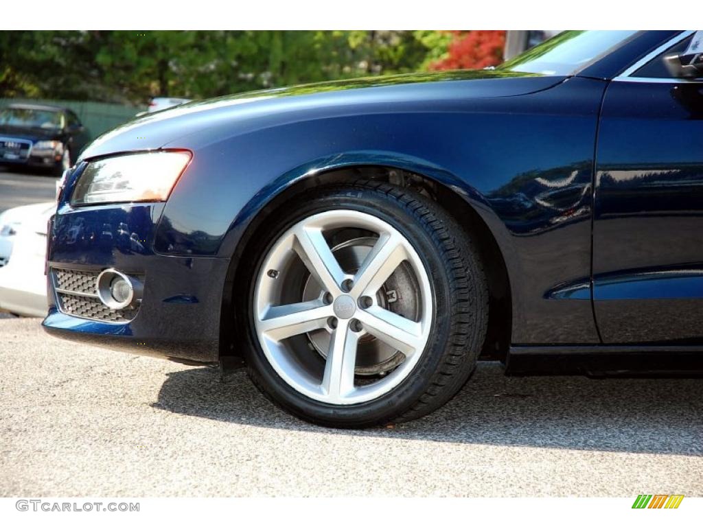 2009 A5 3.2 quattro Coupe - Deep Sea Blue Pearl / Cinnamon Brown photo #3