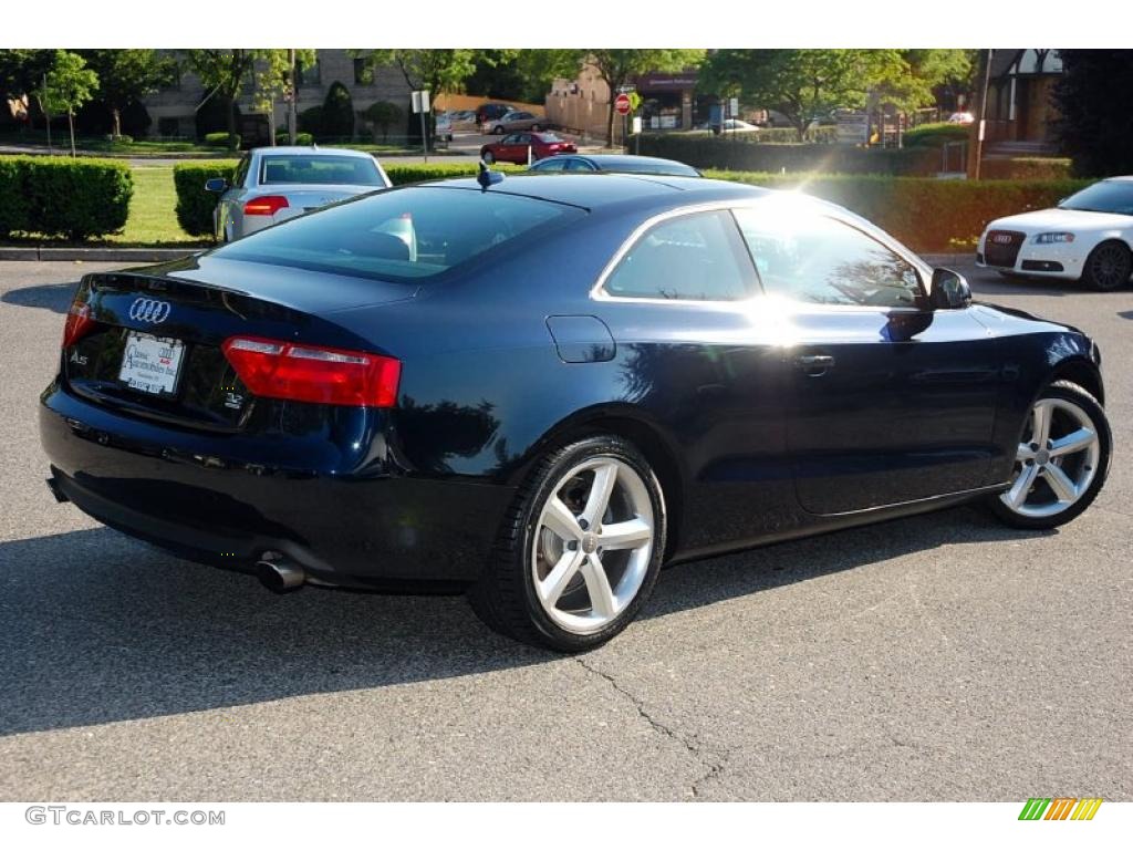 2009 A5 3.2 quattro Coupe - Deep Sea Blue Pearl / Cinnamon Brown photo #5