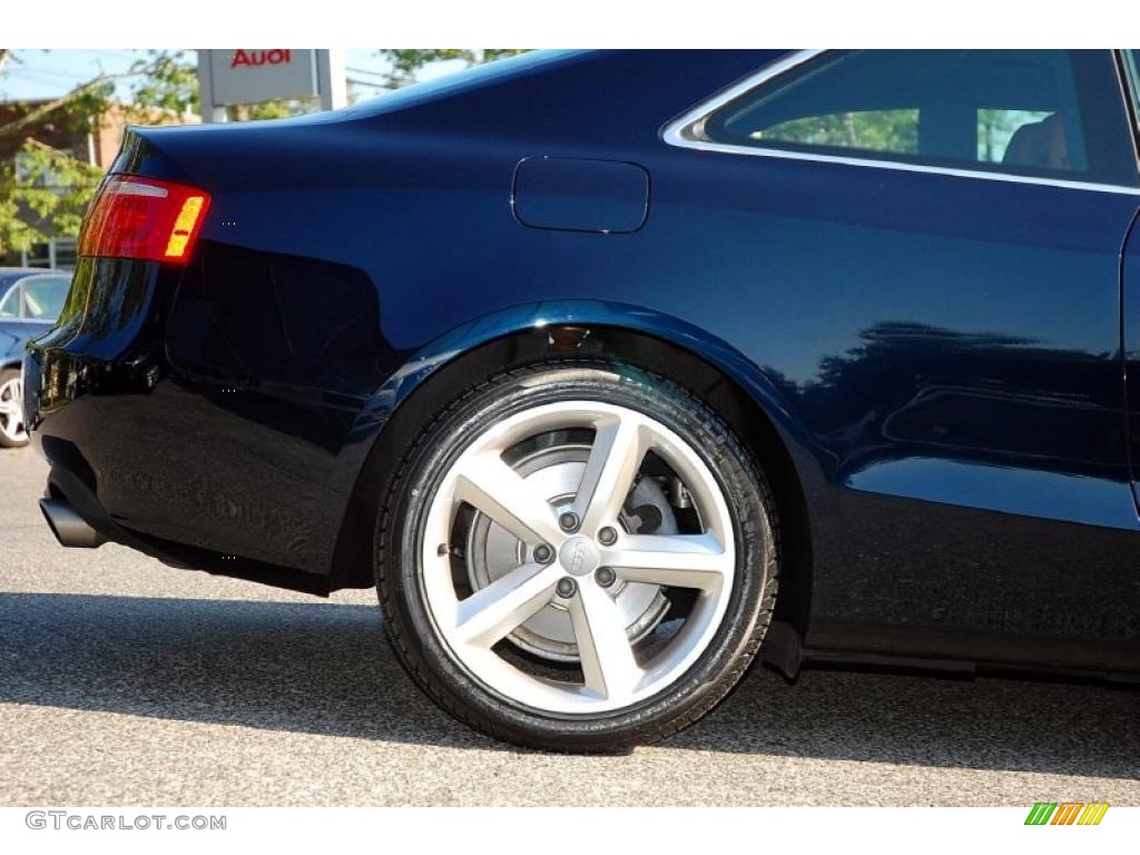 2009 A5 3.2 quattro Coupe - Deep Sea Blue Pearl / Cinnamon Brown photo #6