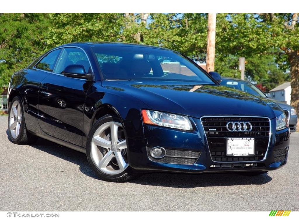 2009 A5 3.2 quattro Coupe - Deep Sea Blue Pearl / Cinnamon Brown photo #7