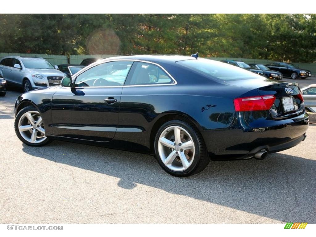 2009 A5 3.2 quattro Coupe - Deep Sea Blue Pearl / Cinnamon Brown photo #11