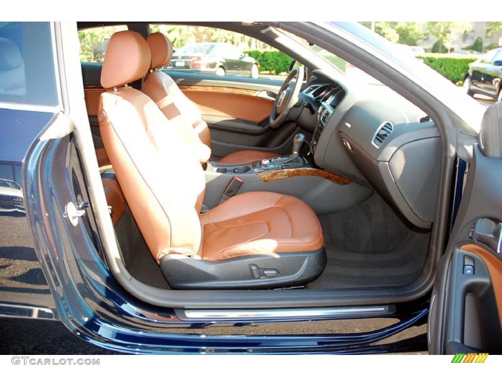 2009 A5 3.2 quattro Coupe - Deep Sea Blue Pearl / Cinnamon Brown photo #24