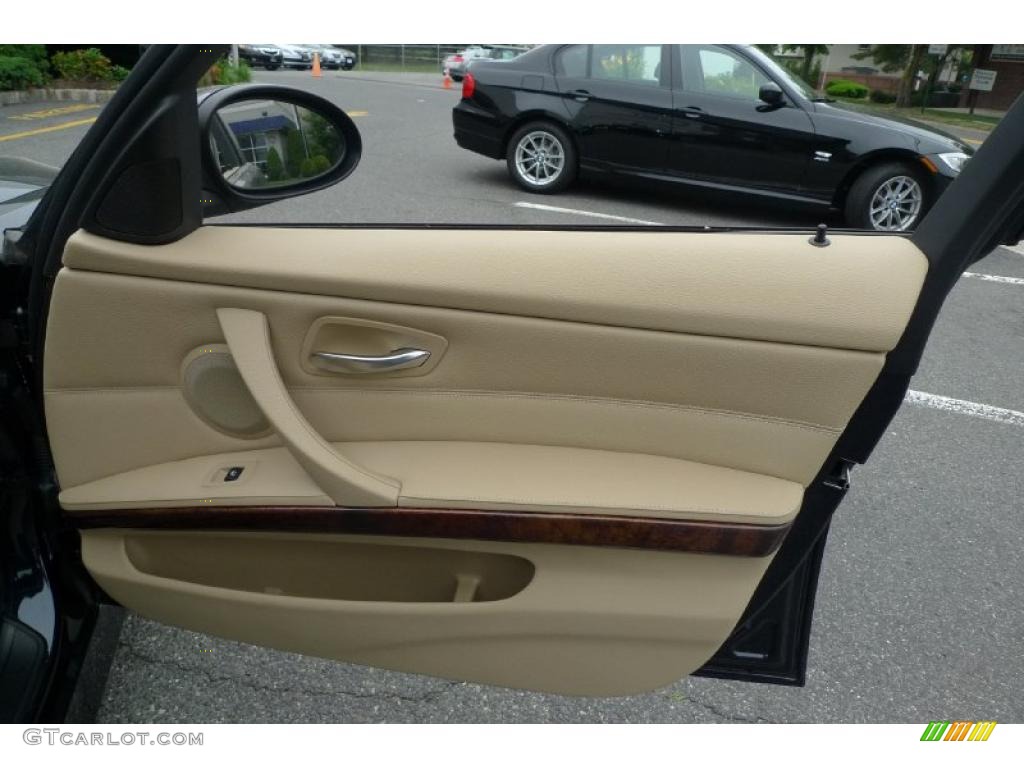 2007 3 Series 328xi Sedan - Monaco Blue Metallic / Cream Beige photo #35