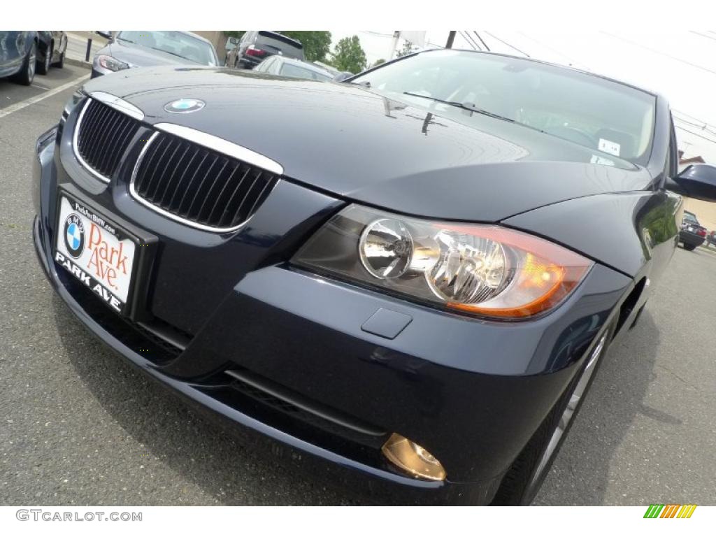 2008 3 Series 328xi Sedan - Jet Black / Cream Beige photo #14