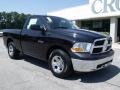 2010 Brilliant Black Crystal Pearl Dodge Ram 1500 ST Regular Cab  photo #2