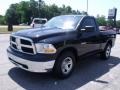 2010 Brilliant Black Crystal Pearl Dodge Ram 1500 ST Regular Cab  photo #4