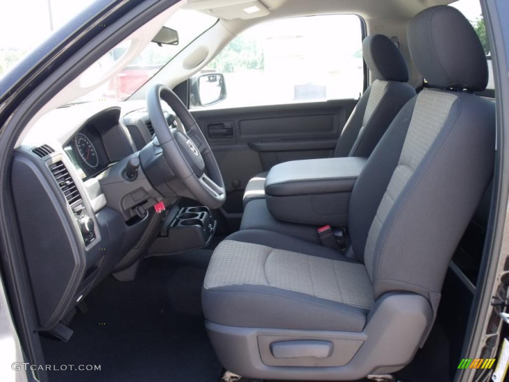 2010 Ram 1500 ST Regular Cab - Brilliant Black Crystal Pearl / Dark Slate Gray photo #11