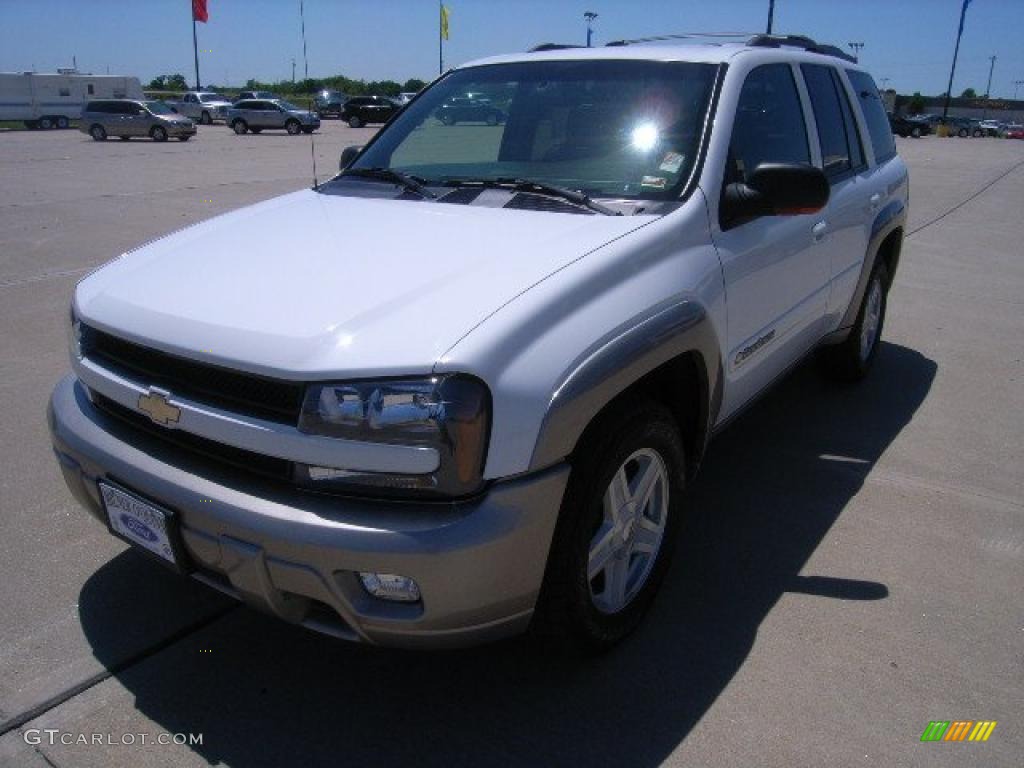 2003 TrailBlazer LTZ 4x4 - Summit White / Light Oak photo #7