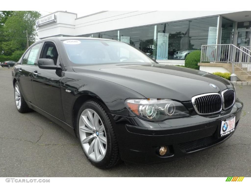 2008 7 Series 750i Sedan - Jet Black / Black photo #1