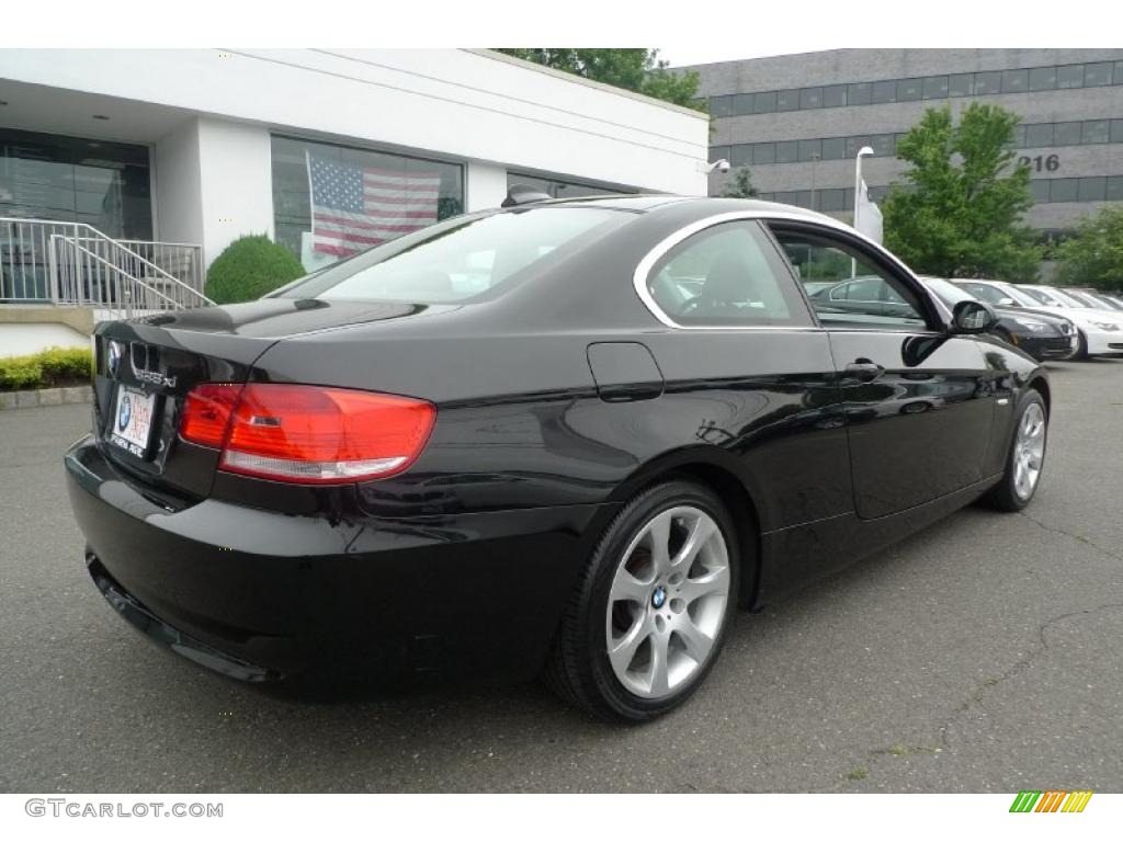 2008 3 Series 328xi Coupe - Jet Black / Black photo #3