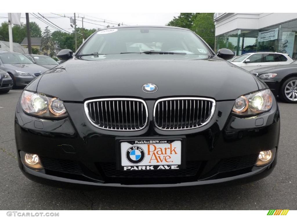 2008 3 Series 328xi Coupe - Jet Black / Black photo #4