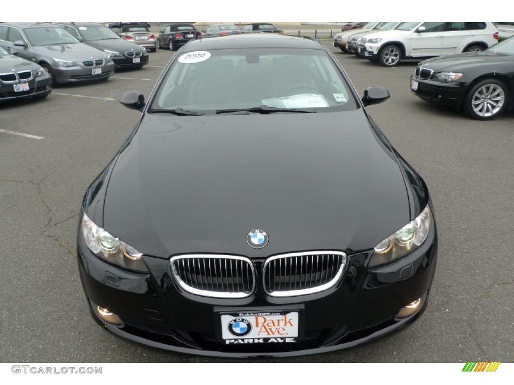 2008 3 Series 328xi Coupe - Jet Black / Black photo #12