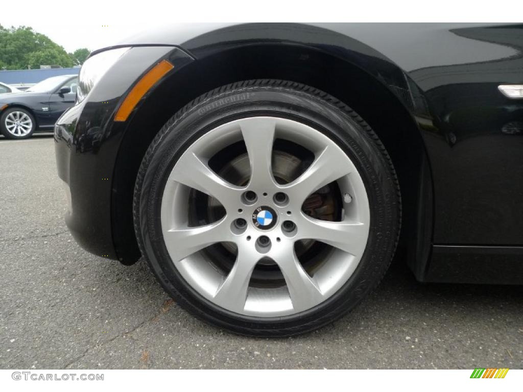 2008 3 Series 328xi Coupe - Jet Black / Black photo #15