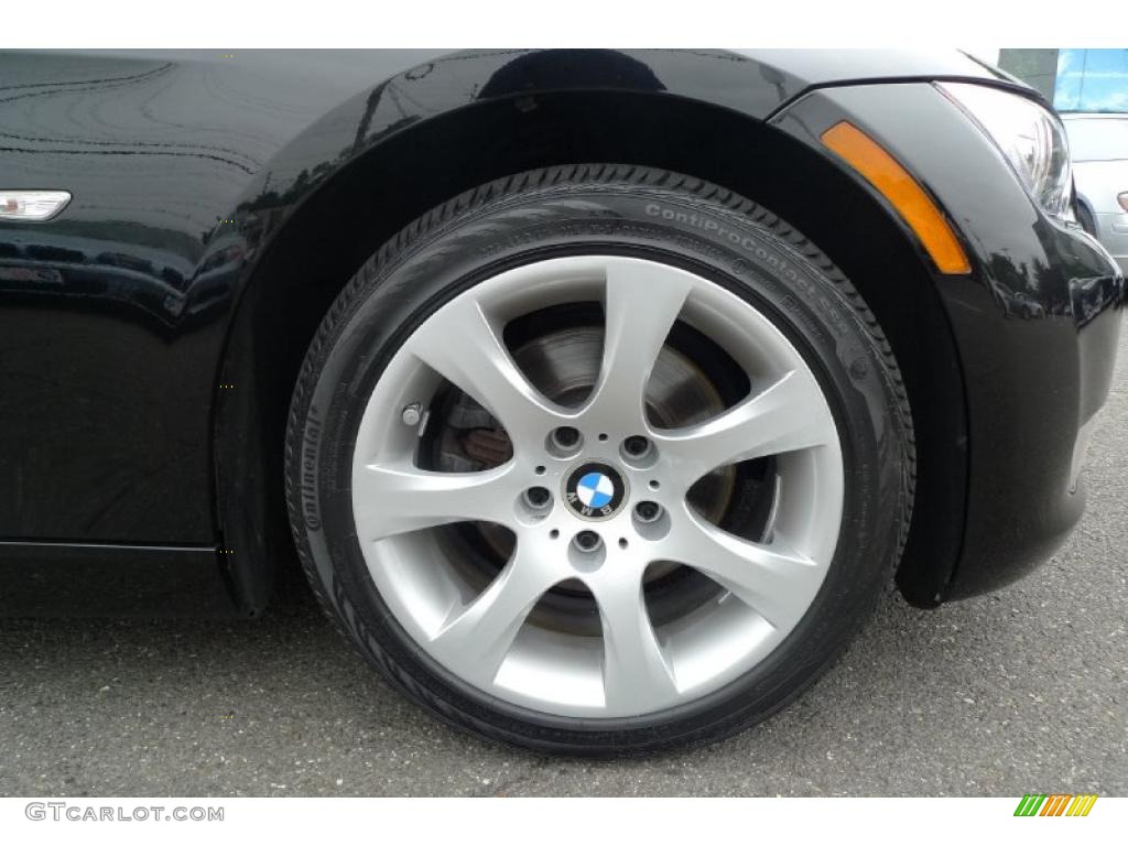 2008 3 Series 328xi Coupe - Jet Black / Black photo #18
