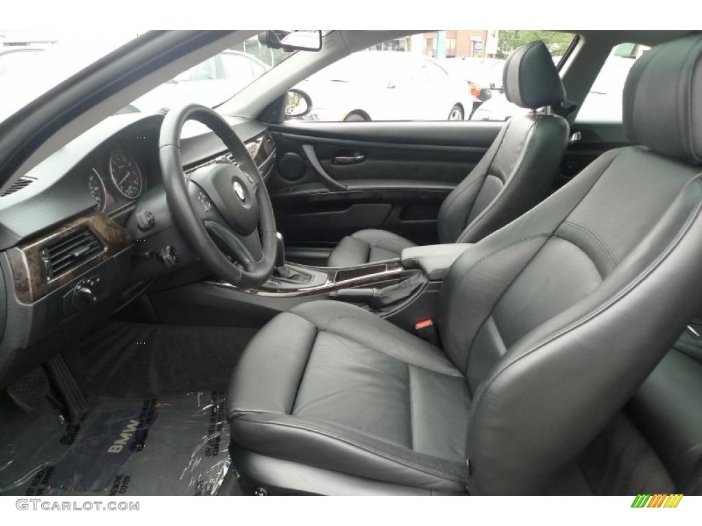2008 3 Series 328xi Coupe - Jet Black / Black photo #25