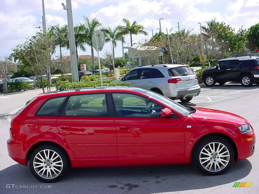 2008 A3 2.0T - Brilliant Red / Black photo #6