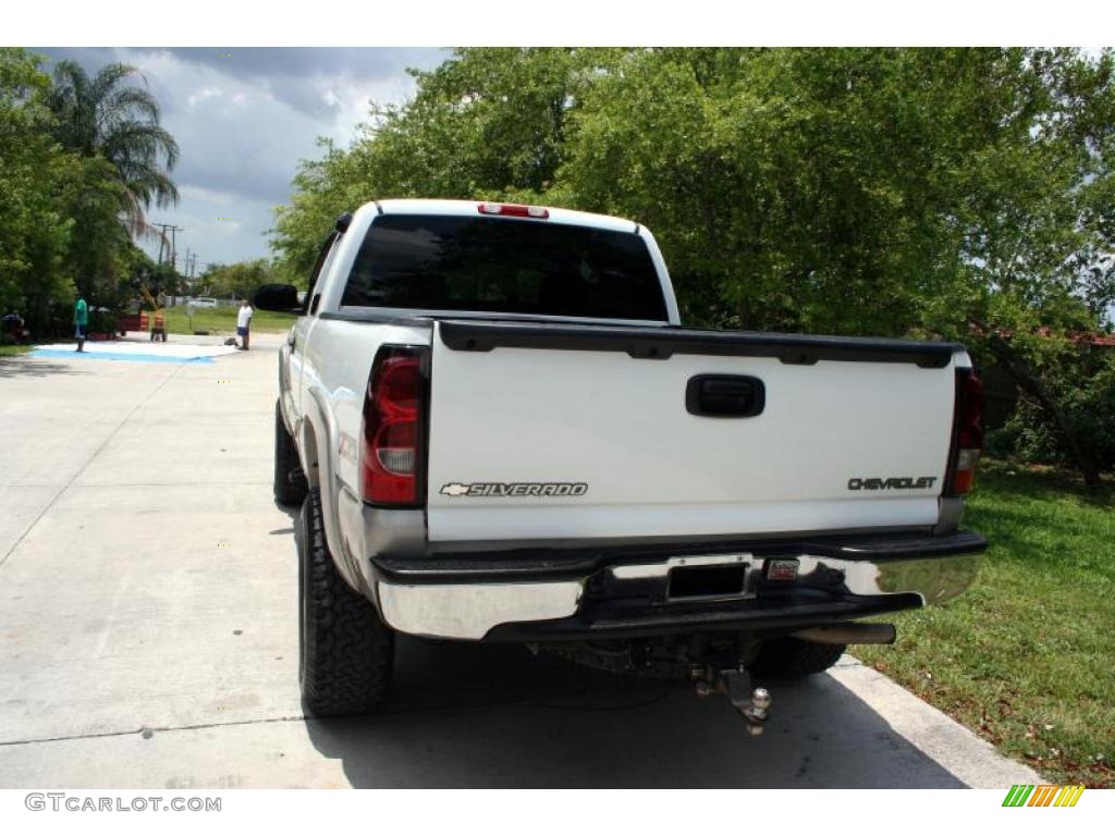 2004 Silverado 1500 Z71 Extended Cab 4x4 - Summit White / Medium Gray photo #6