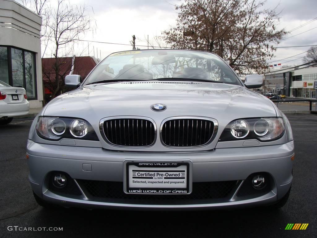 2006 3 Series 330i Convertible - Titanium Silver Metallic / Black photo #2