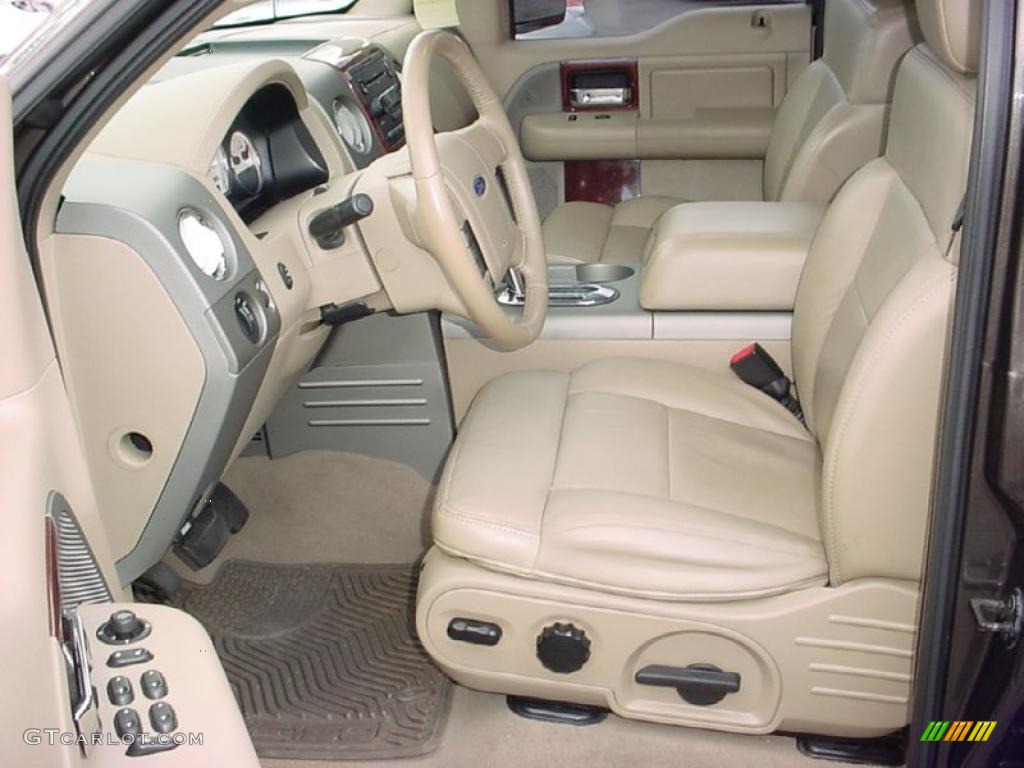 2006 F150 Lariat SuperCrew - Dark Shadow Grey Metallic / Tan photo #10