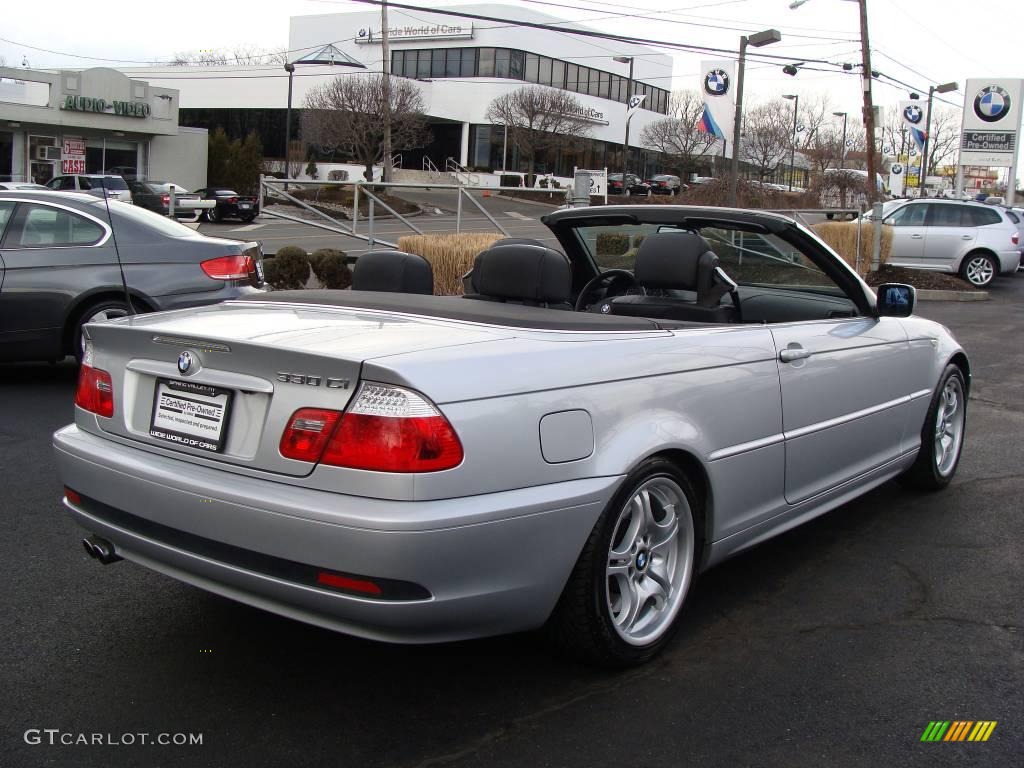 2006 3 Series 330i Convertible - Titanium Silver Metallic / Black photo #4