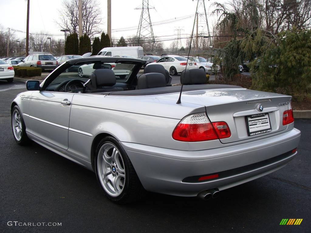 2006 3 Series 330i Convertible - Titanium Silver Metallic / Black photo #6