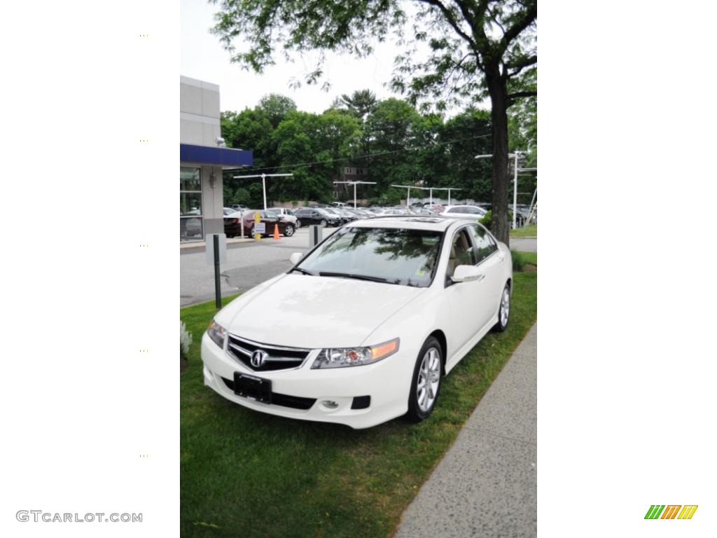 2008 TSX Sedan - Alabaster Silver Metallic / Parchment photo #2