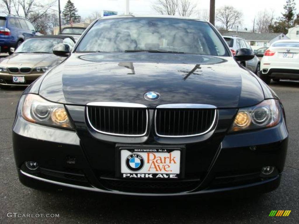 2006 3 Series 325i Sedan - Jet Black / Grey photo #3