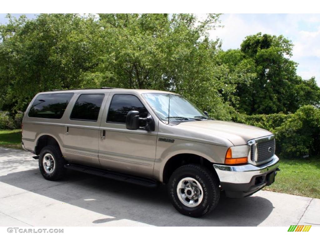 2000 Excursion XLT 4x4 - Arizona Beige Metallic / Medium Parchment photo #14