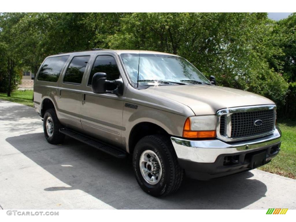 2000 Excursion XLT 4x4 - Arizona Beige Metallic / Medium Parchment photo #15