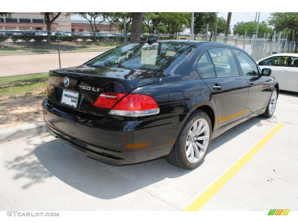 2007 7 Series 750Li Sedan - Jet Black / Black photo #4