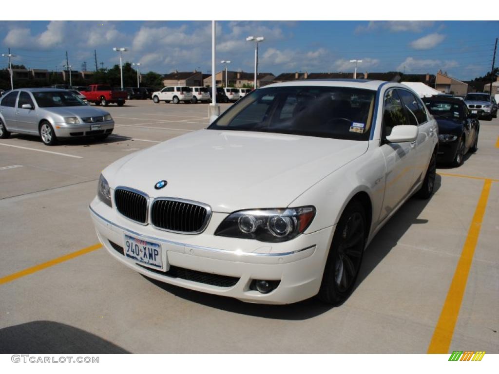 2007 7 Series 750Li Sedan - Alpine White / Natural Brown photo #1