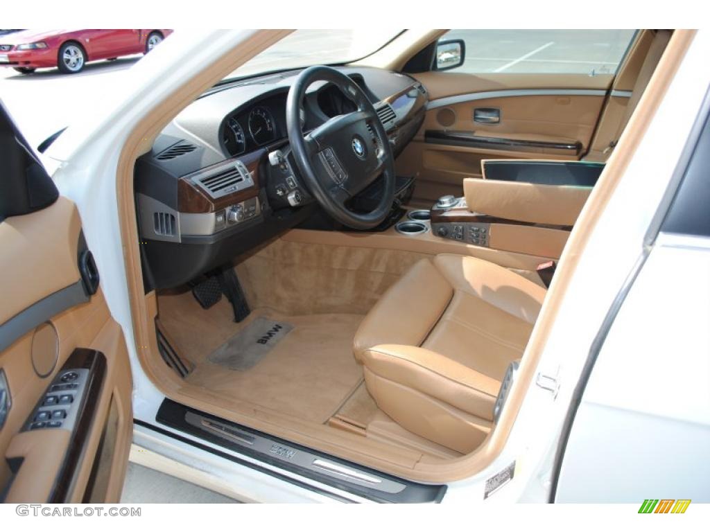 2007 7 Series 750Li Sedan - Alpine White / Natural Brown photo #2