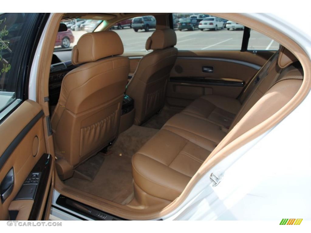 2007 7 Series 750Li Sedan - Alpine White / Natural Brown photo #3