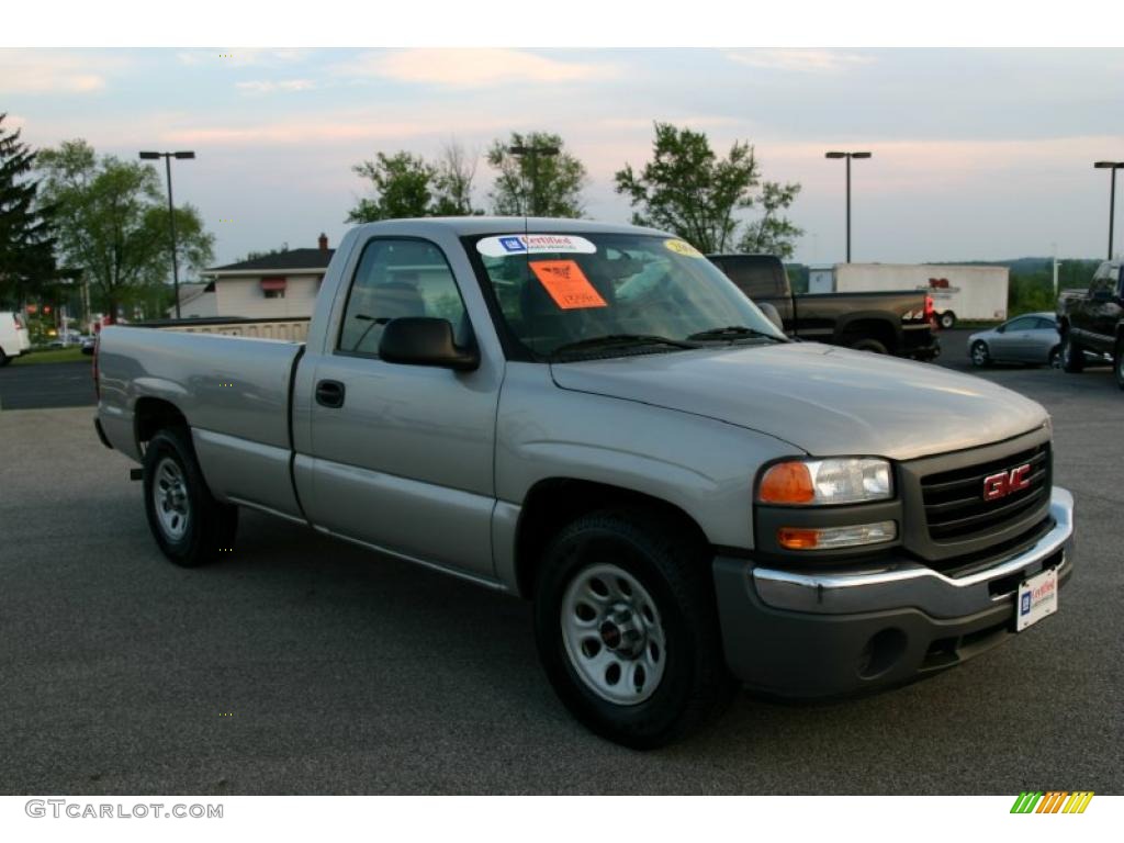 2006 Sierra 1500 Regular Cab - Silver Birch Metallic / Dark Pewter photo #1