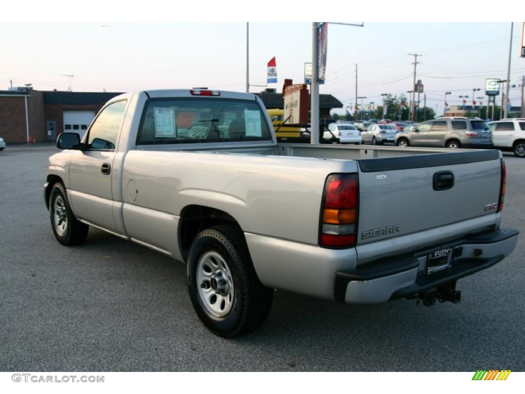 2006 Sierra 1500 Regular Cab - Silver Birch Metallic / Dark Pewter photo #4
