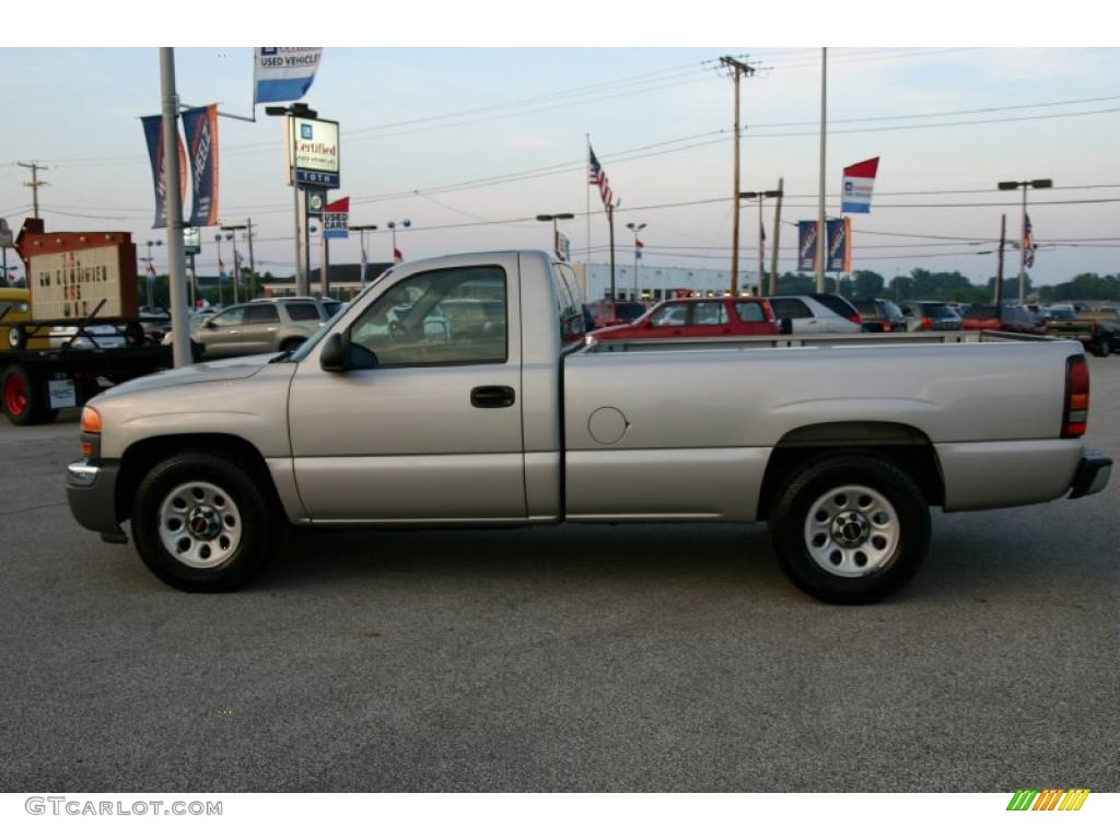2006 Sierra 1500 Regular Cab - Silver Birch Metallic / Dark Pewter photo #5