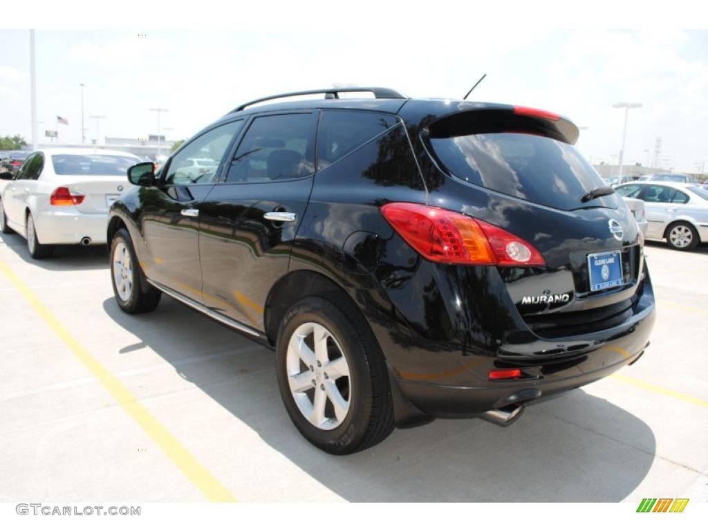 2009 Murano S AWD - Super Black / Black photo #2