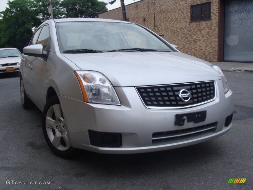 2007 Sentra 2.0 S - Brilliant Silver / Charcoal/Steel photo #1