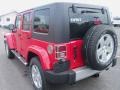 2010 Flame Red Jeep Wrangler Unlimited Sahara 4x4  photo #9