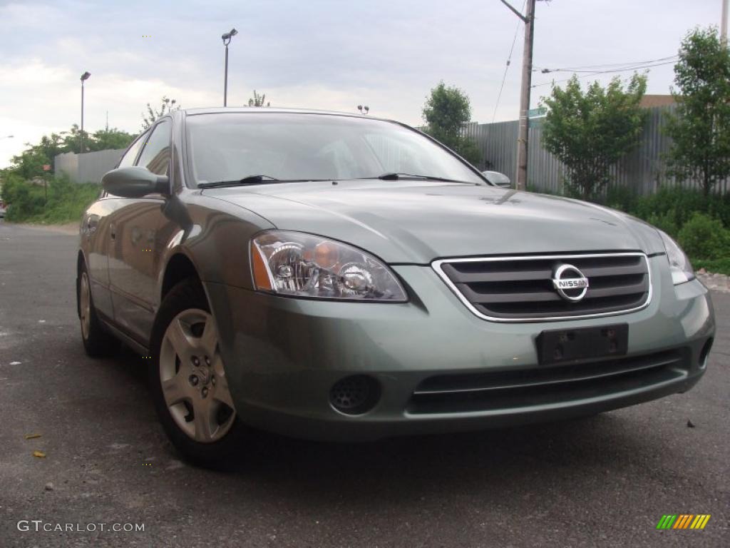 2003 Altima 2.5 S - Mystic Emerald Green / Blond photo #1