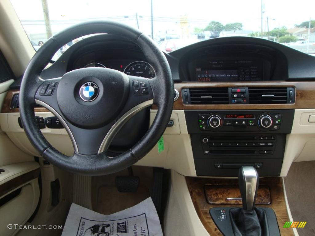 2007 3 Series 328i Coupe - Black Sapphire Metallic / Cream Beige photo #11