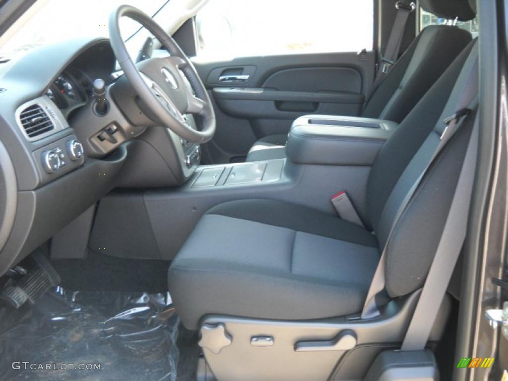 2010 Sierra 1500 SLE Extended Cab 4x4 - Storm Gray Metallic / Ebony photo #13
