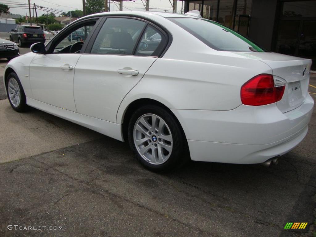 2007 3 Series 328i Sedan - Alpine White / Beige photo #3