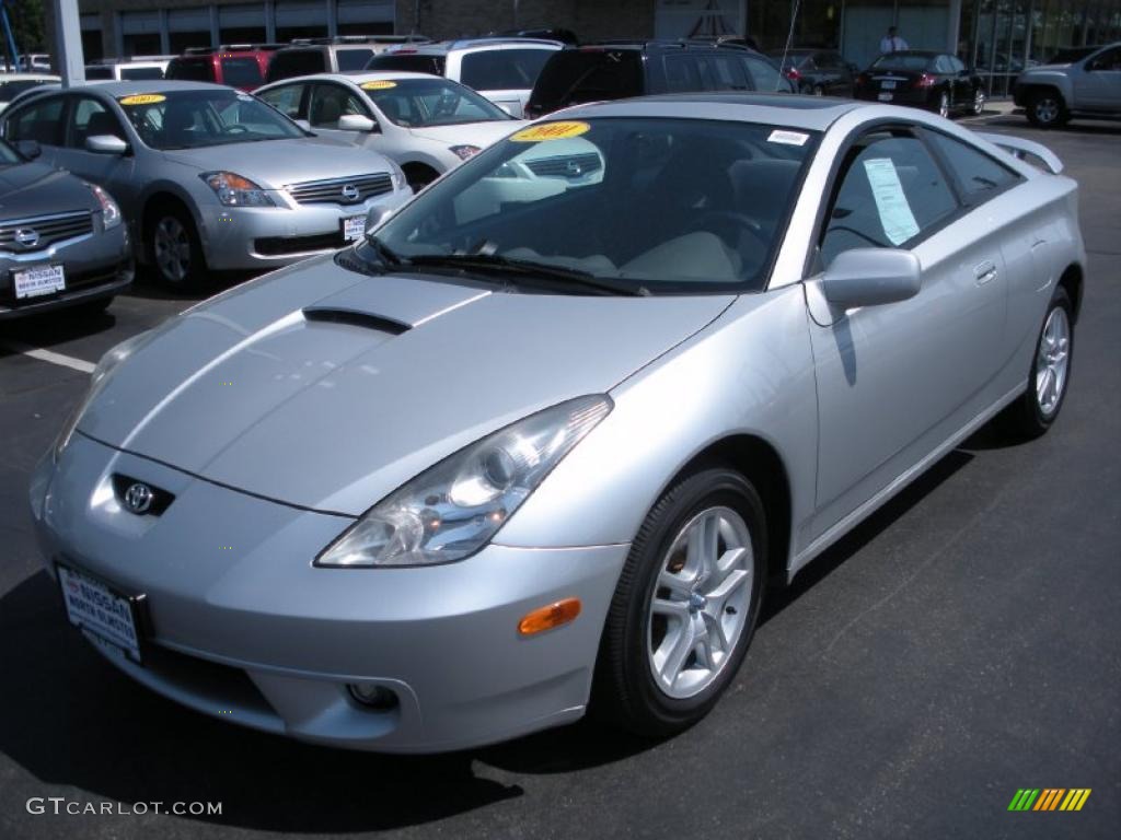 2001 Celica GT - Liquid Silver / Black/Silver photo #1