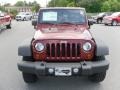 2010 Red Rock Crystal Pearl Jeep Wrangler Unlimited Sport 4x4  photo #6