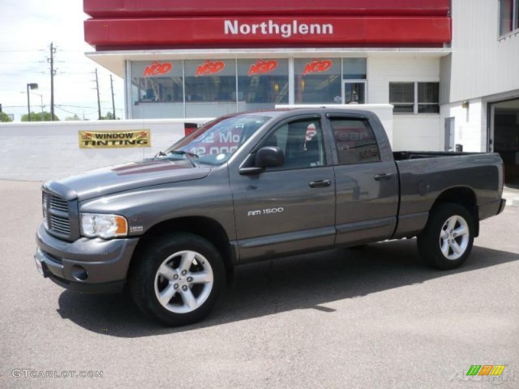 2004 Ram 1500 SLT Quad Cab 4x4 - Graphite Metallic / Dark Slate Gray photo #1