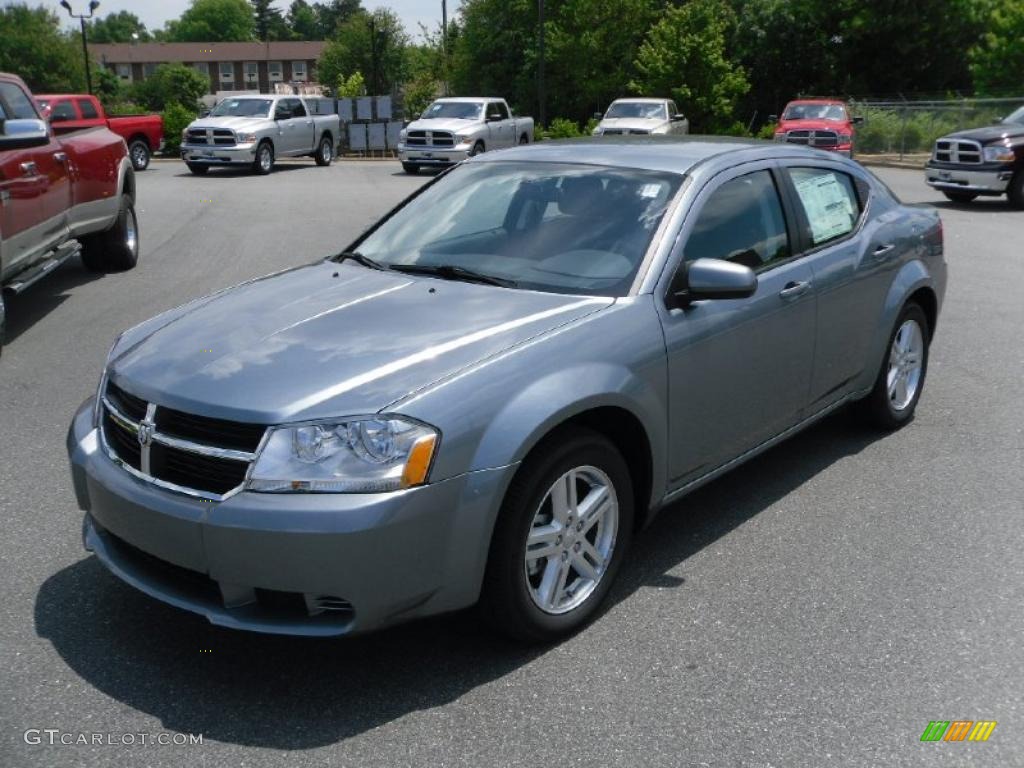 Silver Steel Metallic Dodge Avenger