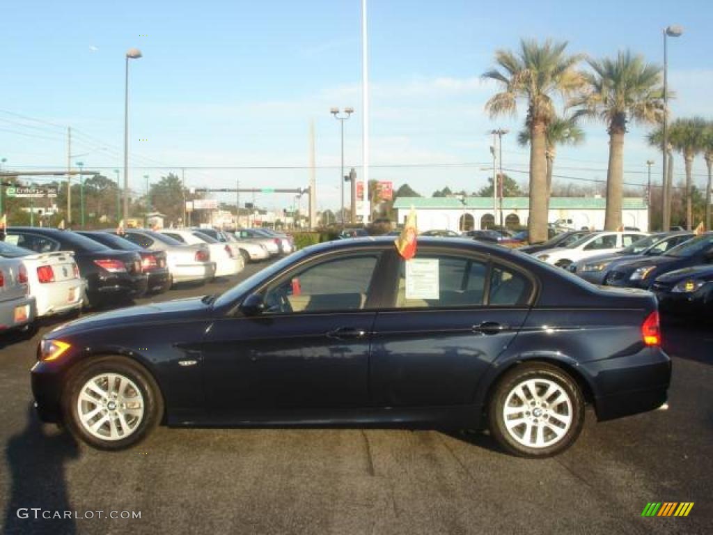 2007 3 Series 328i Sedan - Monaco Blue Metallic / Beige photo #3