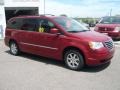 2009 Inferno Red Crystal Pearl Chrysler Town & Country Touring  photo #3