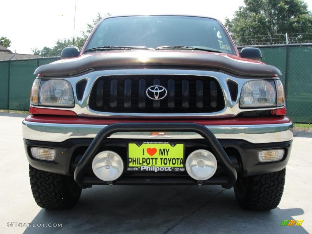 2004 Tacoma Xtracab 4x4 - Radiant Red / Charcoal photo #9